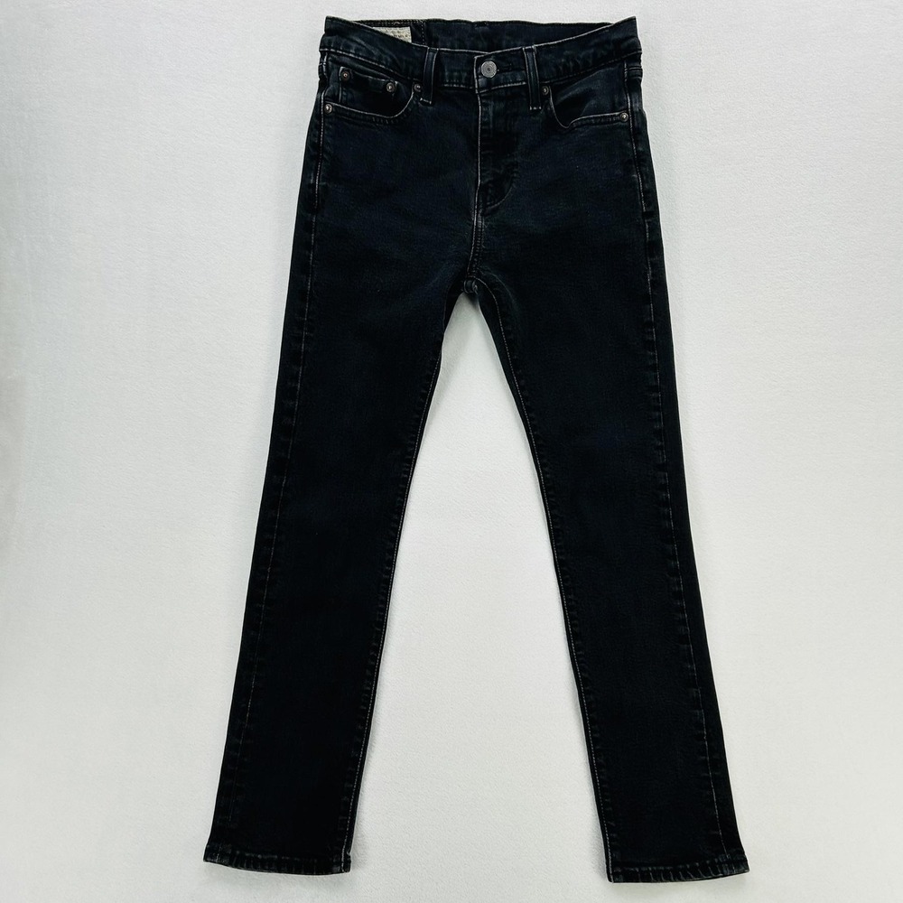 Levi's 510 Jeans Women 30x30 Black Charcoal Wash Extra Slim Skinny Stretch Denim